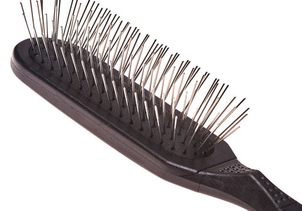 Madan Oblong Pin Brush – Ergonomic Handle, 22mm Metal Pins, Sky Blue, Professional Quality