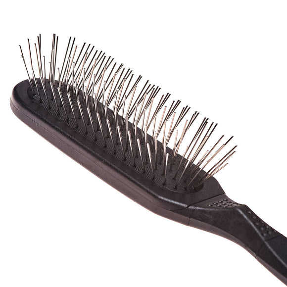 Madan Oblong Pin Brush – Ergonomic Handle, 22mm Metal Pins, Sky Blue, Professional Quality