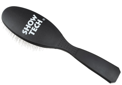 Show Tech Ultra-Pro Side Soft Slicker Brush 22mm – Left-Handed, Gentle Poodle Brush, Small Size
