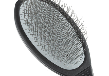 Show Tech Ultra-Pro Side Soft Slicker Brush 22mm – Left-Handed, Gentle Poodle Brush, Small Size