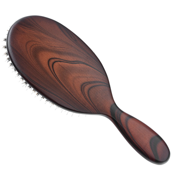 Comair Long Hair Oval Brush 23cm – Mixed Bristle and Nylon, Gentle Detangling Design