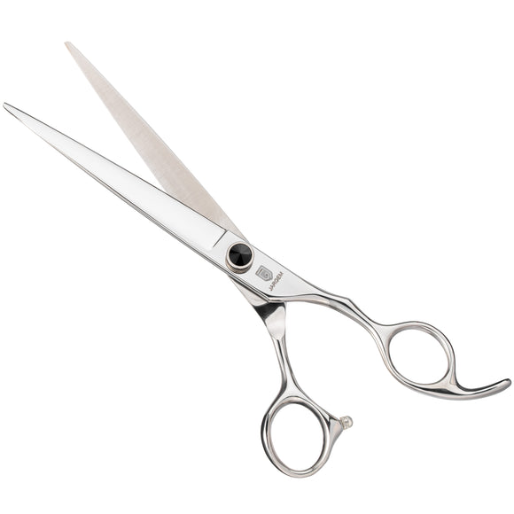 Jargem Straight Grooming Scissors 7" – Ergonomic Handle with Decorative Screw, Precision Cutting