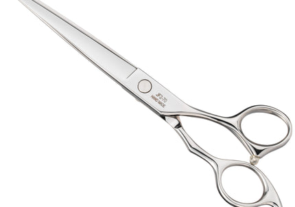 Jargem Straight Grooming Scissors 7" – Ergonomic Handle with Decorative Screw, Precision Cutting