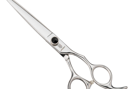 Jargem Straight Grooming Scissors 7" – Ergonomic Handle with Decorative Screw, Precision Cutting