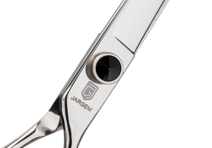 Jargem Straight Grooming Scissors 7" – Ergonomic Handle with Decorative Screw, Precision Cutting
