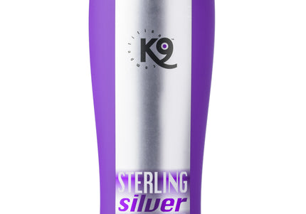 K9 Sterling Silver Shampoo – Color-Enhancing Concentrate for White and Silver Coats, 300ml