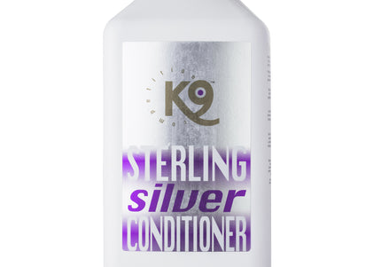 K9 Sterling Silver Conditioner – Concentrated Color-Enhancing Formula, Revitalizes White and Silver Coats, 2.7L