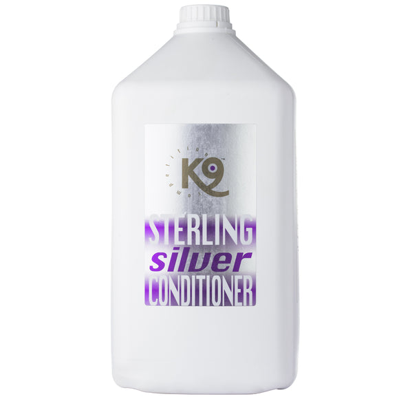 K9 Horse Sterling Silver Conditioner – Concentrated 1:40 Formula, Revitalizes White and Silver Coats, 5.7L