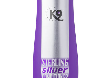 K9 Sterling Silver Conditioner – Concentrated 1:40 Formula, Revitalizes White and Silver Coats, 300ml
