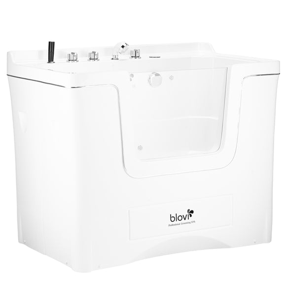Blovi Professional Grooming SPA Bathtub – Ozone, Micro Bubble, Hydromassage, 120x73x95cm, White