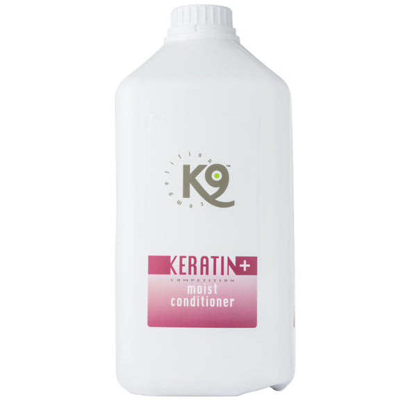 K9 Keratin+ Moist Conditioner – Intensive Keratin Formula, Concentrated 1:40, 2.7L Bottle