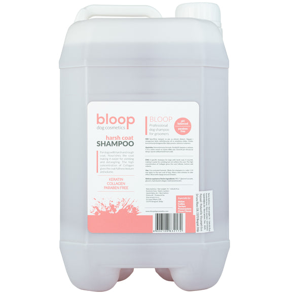 Bloop Harsh Coat Shampoo – Concentrated 1:10 Formula, Nourishes and Adds Texture, 5L