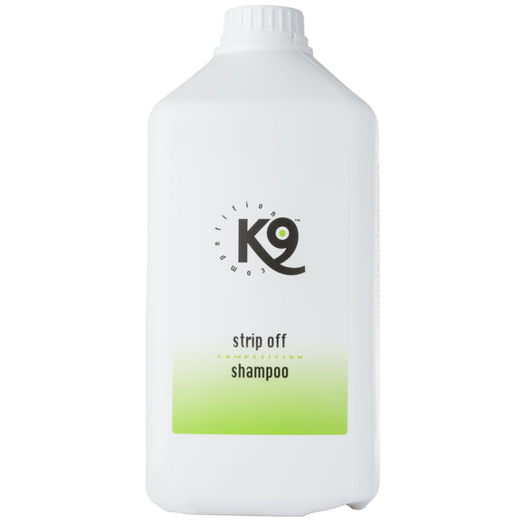 K9 Strip Off Deep Cleansing Shampoo Concentrate 2.7L – Powerful Formula, Dilutes 1:10