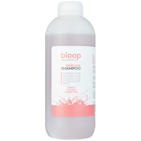 Bloop Harsh Coat Shampoo – Concentrated 1L Formula, Nourishes and Adds Texture to Rough Hair