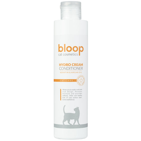 Bloop Hydro Cream Conditioner – Keratin and Argan Oil Formula, 200ml, Nourishes Long Coats