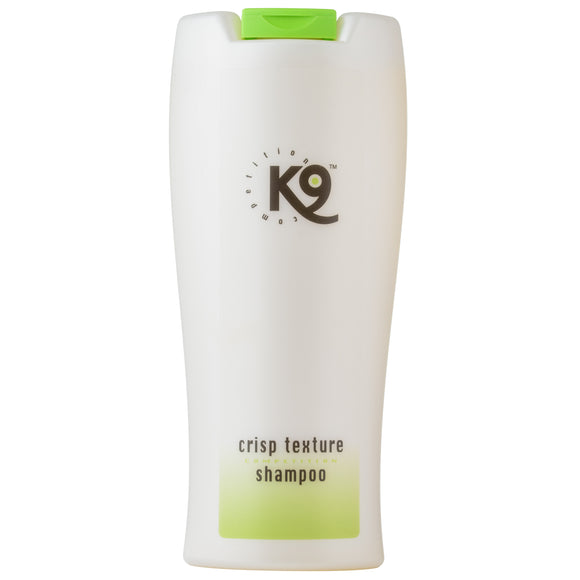 K9 Crisp Texture Shampoo – Concentrated Formula 1:18, Enhances Wire Coat Texture, 300ml