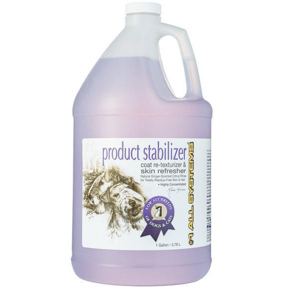 1 All Systems Product Stabilizer & Coat Re-Texturizer – Rinse Formula, Cleans and Revitalizes Coat, 3.8L