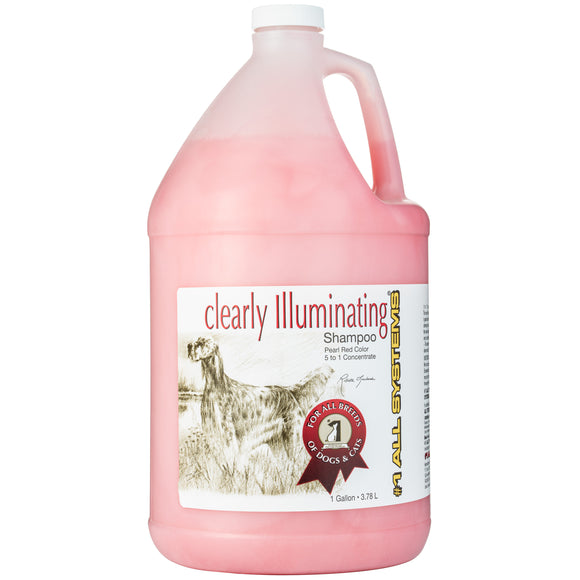 1 All Systems Clearly Illuminating Shampoo – Concentrated Formula, Suitable for All Coat Types, 3.8L
