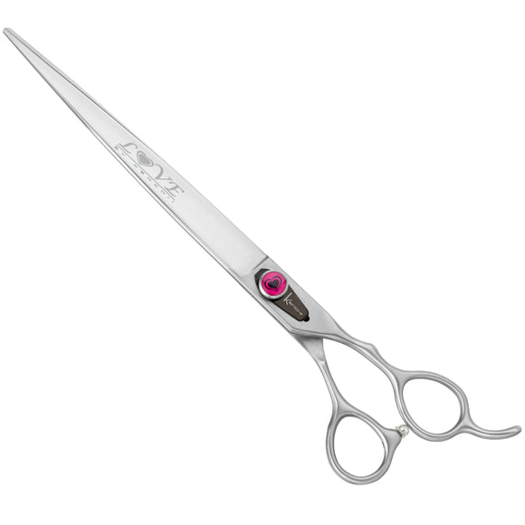 Kenchii Love Straight Grooming Scissors – 7" Ergonomic Handle, Professional Precision