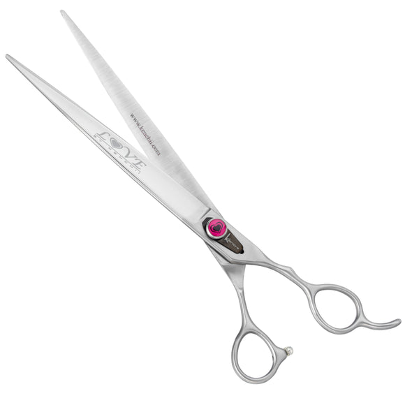 Kenchii Love Straight Grooming Scissors – 7" Ergonomic Handle, Professional Precision