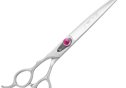 Kenchii Love Lefty Curved Grooming Scissors – 8" Ergonomic Left-Handed Design, Professional Quality