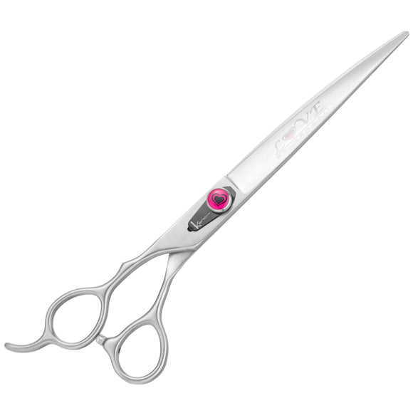 Kenchii Love Lefty Curved Grooming Scissors – 8" Ergonomic Left-Handed Design, Professional Quality