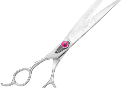 Kenchii Love Lefty Curved Grooming Scissors – 8" Ergonomic Left-Handed Design, Professional Quality