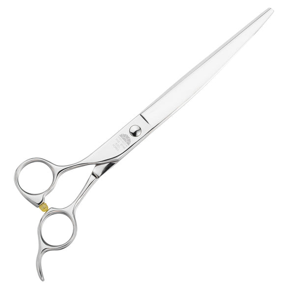 Kenchii Five Star Offset Left Curved Scissors – 7 Inch Left-Handed Ergonomic Grooming Shears