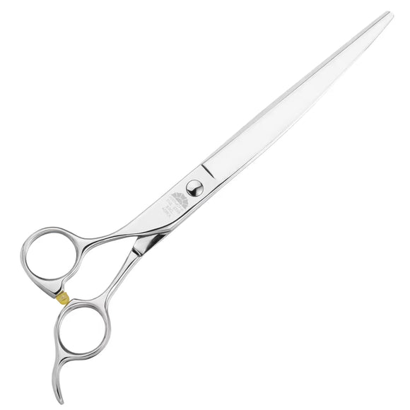 Kenchii Five Star Offset Left Curved Scissors – 7 Inch Left-Handed Ergonomic Grooming Shears