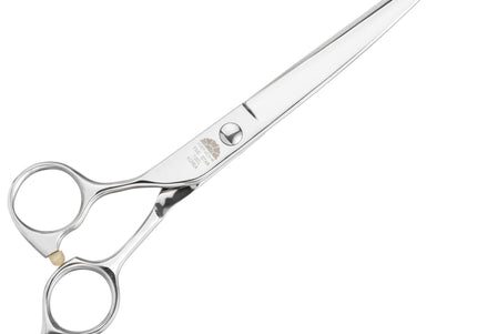 Kenchii Five Star Offset Left Curved Scissors – 7 Inch Left-Handed Ergonomic Grooming Shears