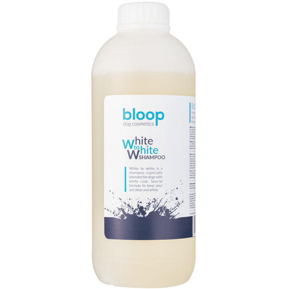 Bloop White to White Shampoo – Collagen and Keratin Formula, 1:10 Concentrate, 1L Bottle