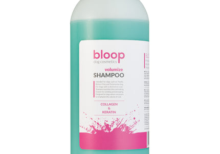 Bloop Volumize Shampoo – Keratin and Collagen Formula, Concentrated 1:10, 1L Bottle