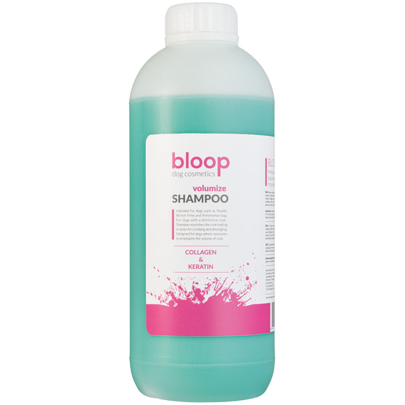 Bloop Volumize Shampoo – Keratin and Collagen Formula, Concentrated 1:10, 1L Bottle