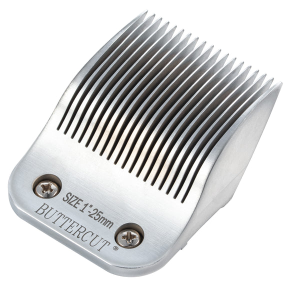 Geib Buttercut Blade SS No. 1HT – Long Stainless Steel Grooming Blade, 25mm Cutting Length