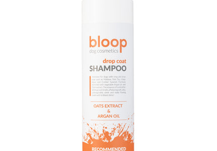 Bloop Drop Coat Shampoo – Argan Oil Formula, Concentrated 1:10, 200ml for Long Flowing Coats
