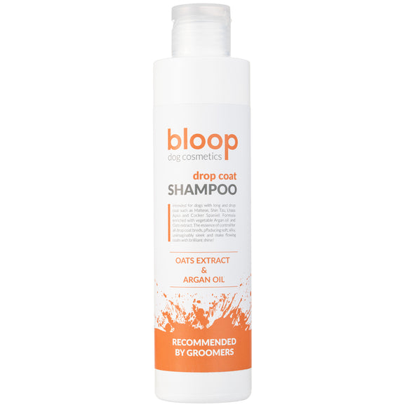 Bloop Drop Coat Shampoo – Argan Oil Formula, Concentrated 1:10, 200ml for Long Flowing Coats