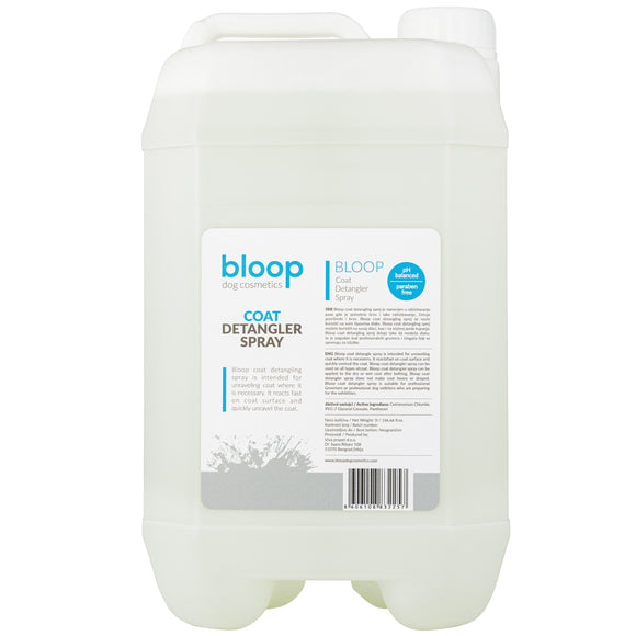 Bloop Coat Detangler Spray – Conditioning Formula, 5L, Eases Combing and Reduces Matting