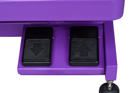 Blovi Callisto Electric Grooming Table – Adjustable Lift, 125x65cm Non-Slip Purple Top