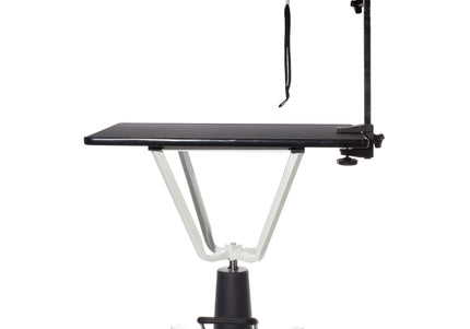 Blovi Mars Hydraulic Grooming Table – Swivel Top, 81x52cm, Sturdy Black Finish