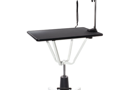 Blovi Mars Hydraulic Grooming Table – Swivel Top, 81x52cm, Sturdy Black Finish