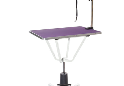 Blovi Mars Hydraulic Grooming Table – Swivel Top, 81x52cm, Sturdy Black Finish