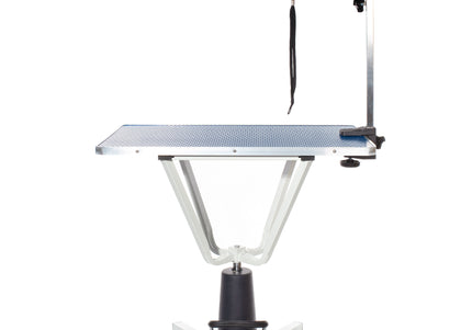 Blovi Mars Hydraulic Grooming Table – Swivel Top, 81x52cm, Sturdy Black Finish