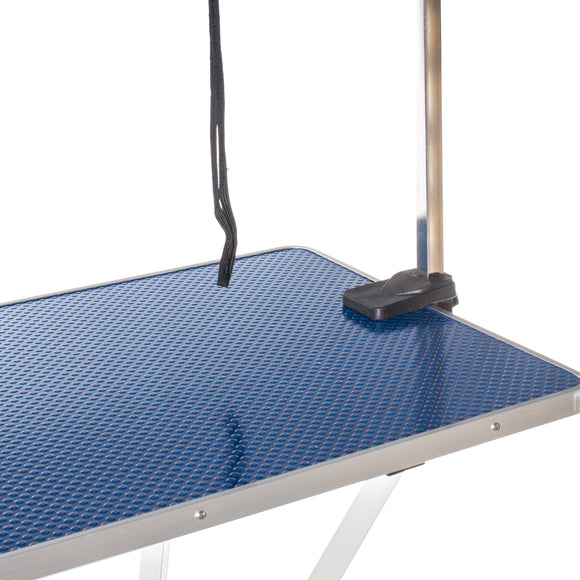 Blovi Mars Hydraulic Grooming Table – Swivel Top, 81x52cm, Sturdy Black Finish