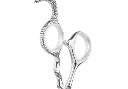 Yento Cobra 8" Straight Grooming Scissors – Hand-Forged Cobalt Steel with Decorative Handle