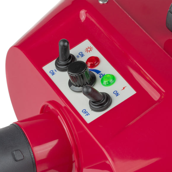 Blovi Diablo 2800W Table Dryer – Dual Motor, 105L/s Airflow, Professional Red Design