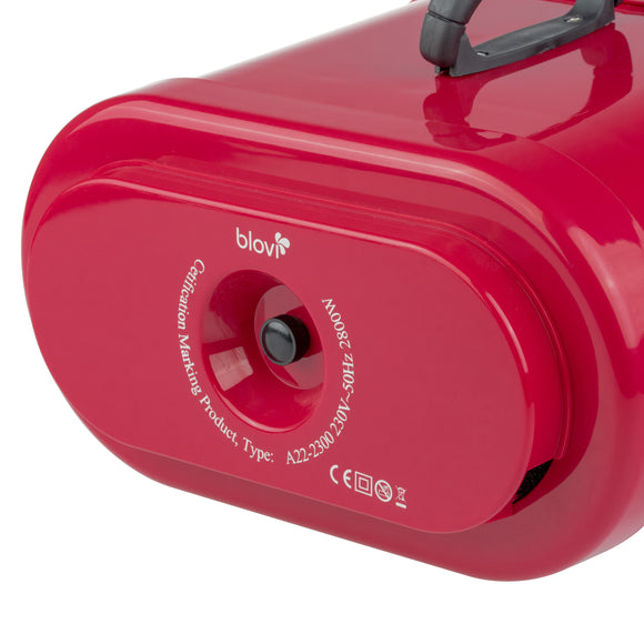 Blovi Diablo 2800W Table Dryer – Dual Motor, 105L/s Airflow, Professional Red Design