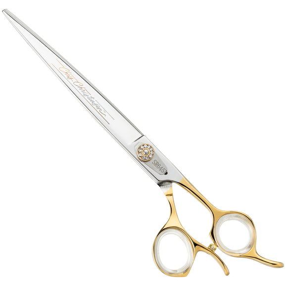 Chris Christensen Artisan Professional Straight Scissors – Hand-Forged 8" Japanese Stainless Steel