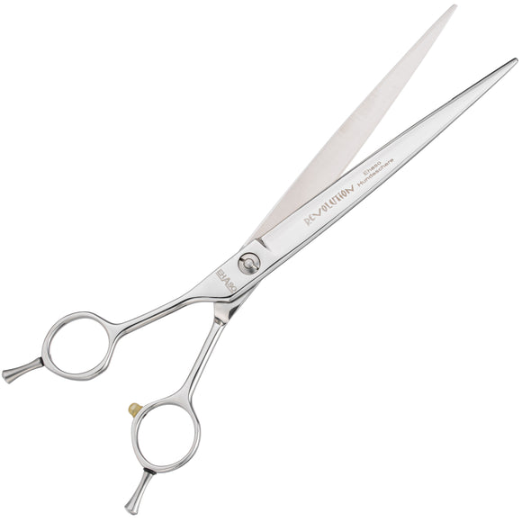 Ehaso Revolution Lefty Straight Scissors – 7" Premium Japanese Steel, Professional Quality