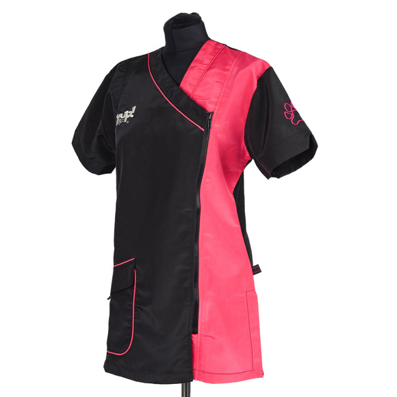 Yuup! Casacca Smart Grooming Sweatshirt 2XL – Black and Pink, Comfortable Lightweight Design