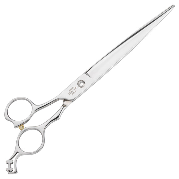 Ehaso Revolution Lefty Straight Scissors – 7" Premium Japanese Steel, Professional Quality